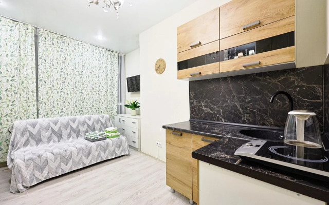 Квартира студия светлая в апарт-отеле Октава