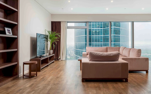 Moskva Siti Global uglovoy vid 54 etazh 3 komnaty Apartments