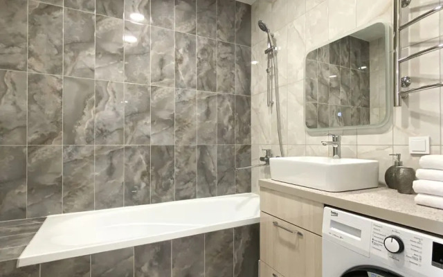 Апартаменты с кроватью 180 см, ванной и панорамными окнами, с 15 по 17 этаж