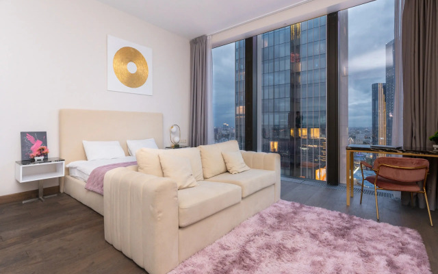Sky Moscow City s shikarnim vidom na vse bashni Moskva city Apartments