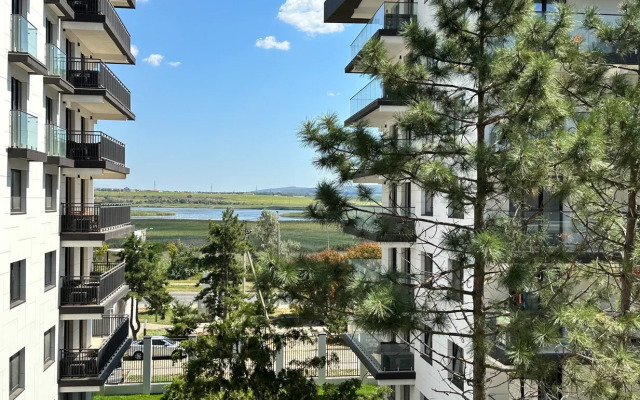 Апартаменты Du Soleil  Мятно Капучиновая Евродвушка