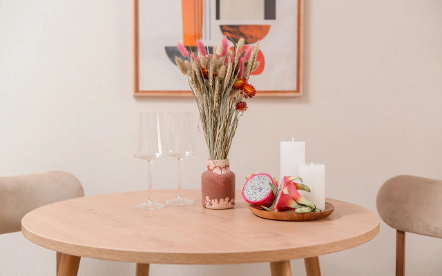 Апартаменты Студия на высоком этаже с балконом