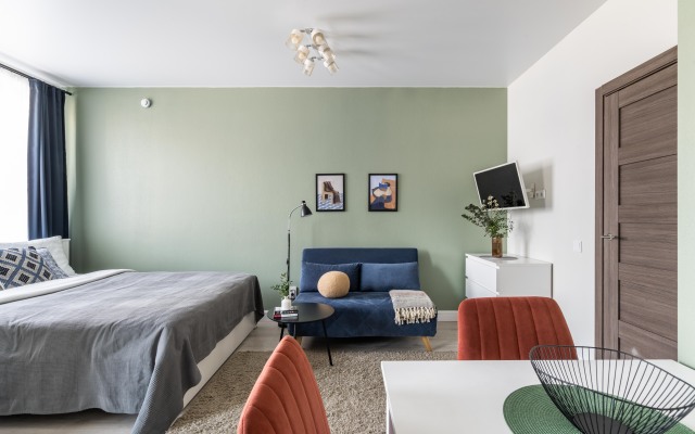 Skandi-studiia Piter Apartments u metro Frunzenskaia Flat