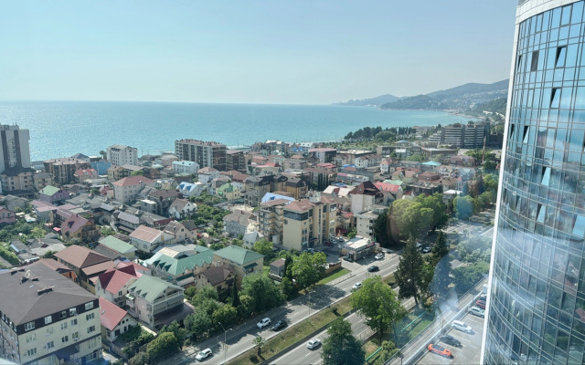 Apartament favorit MorskayaSimfonya-2 s panoramoj na more, bassejnom na territorii ZhK Apartment