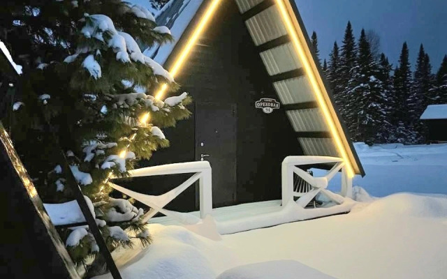 Частный дом А-фрейм в тихом месте среди леса