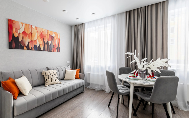 Апартаменты TatAparts оранжевая идиллия в современной студии