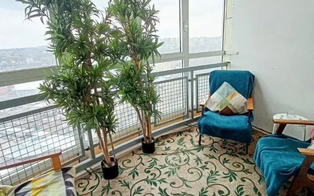 Квартира Уютнaя Светлая на Высоком 21 Этаже