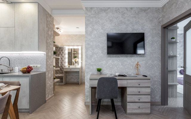 Tryokhkomnatnye s Vidom na Natsionalnuyu Biblioteku Apartments