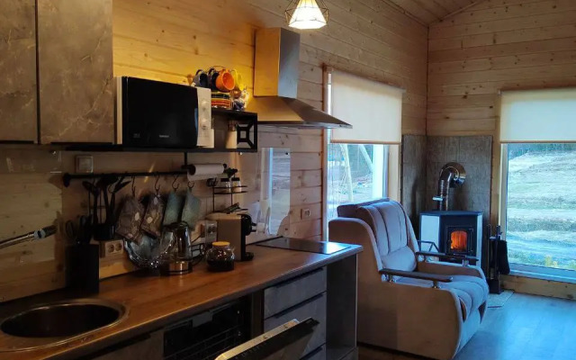 Частный дом Дом на горе с камином и сауной