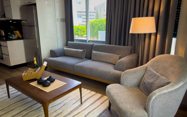 Апартаменты 2+1 Qoople Begonia в 20 метрах от моря