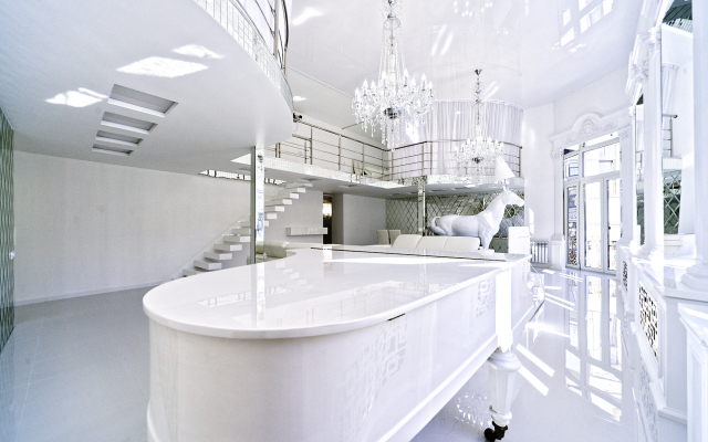 Апартаменты Двухъярусные Белоснежные на Невском 96