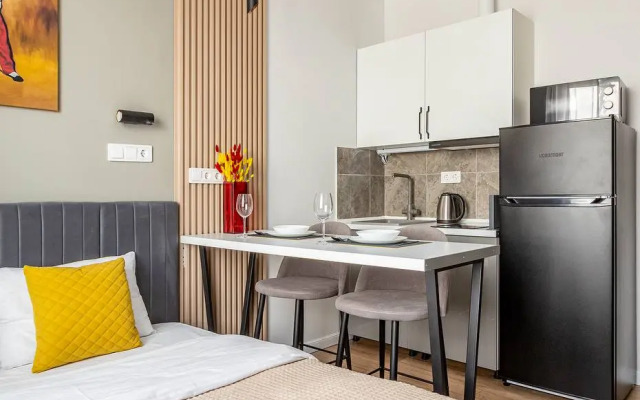 Inhome24 Spokoynaya oranzhevaya Studiya V Zhk Tushino Apartment