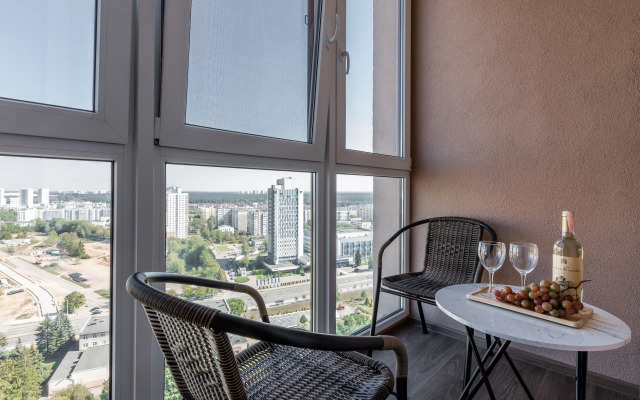 Sovremennyye Apartamenty s Vidom na Natsional'nuyu Biblioteku Apartment