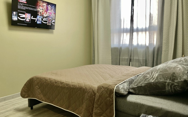 Большая двухкомнатная квартира сети "PanApartments" рядом с благоустроенной набережной