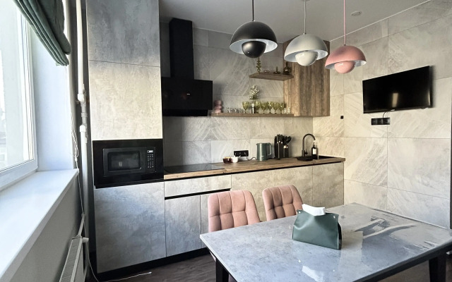 Gray-Pink Cozy Home Flat