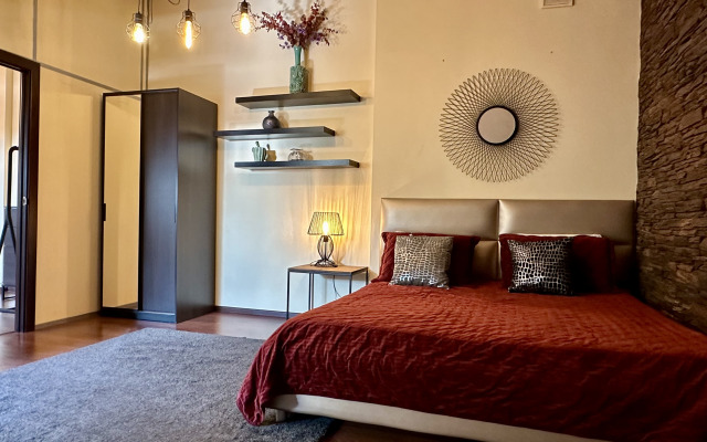 Апартаменты Двухкомнатная Студия с Видом на Санкт-Петербург!