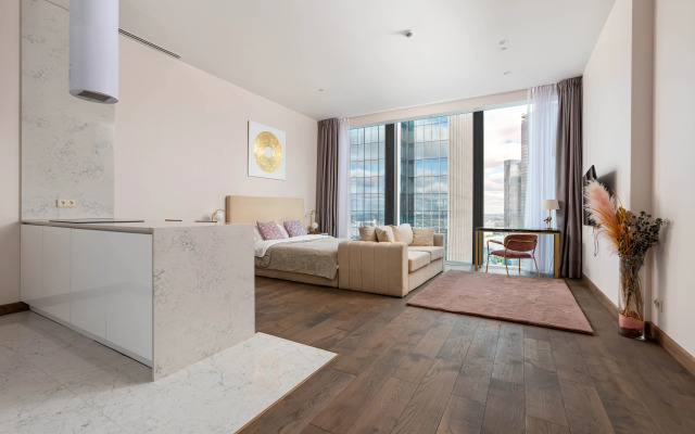 Sky Moscow City s shikarnim vidom na vse bashni Moskva city Apartments