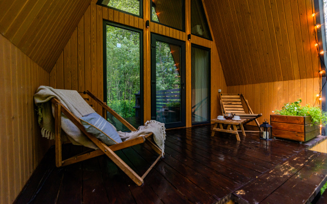 Barnhaus №1 s drovyanoj banej i goryachej kupel'yu, na 7 gostej Private House