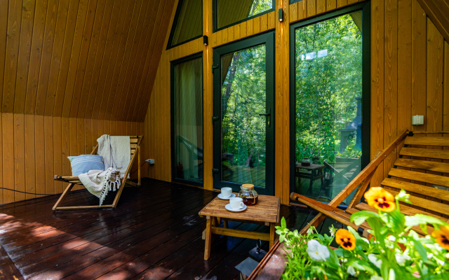 Barnhaus №1 s drovyanoj banej i goryachej kupel'yu, na 7 gostej Private House