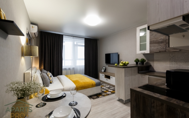 Квартира Aparts Pro Видовая студия с панорамным балконом в ЖК Арго на 22 этаже