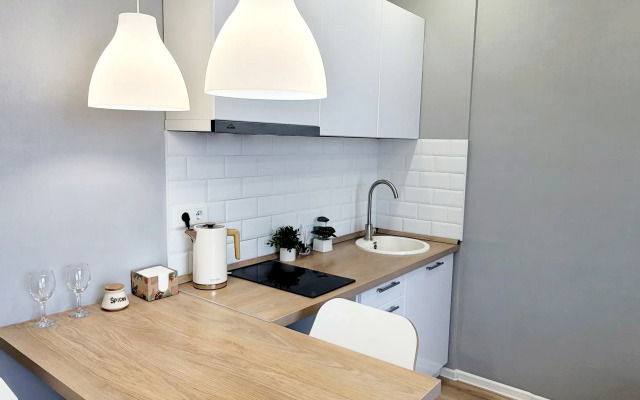 Квартира Уютная студия на 24 этаже с панорамным видом