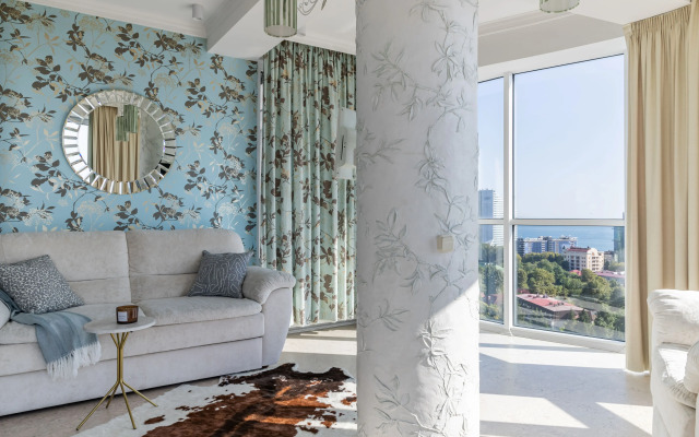 Sochi Tsentr Vid Na More I Zakatyi Flat
