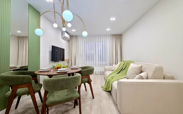 Квартира Дизайнерская Евро 2 около РКБ и СК Тулпар