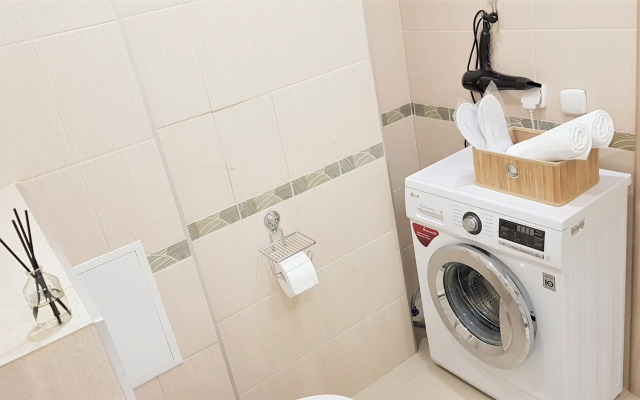 1-комн. апартаменты в ЖК "Новин" с большой кроватью