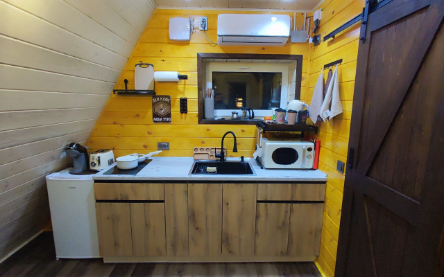 Частный Дом А-фрейм с банным чаном