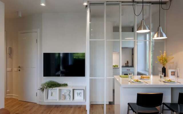 Flat Inn ryadom s metro Belorusskaya na 2-om Lesnom pereulke Apartments