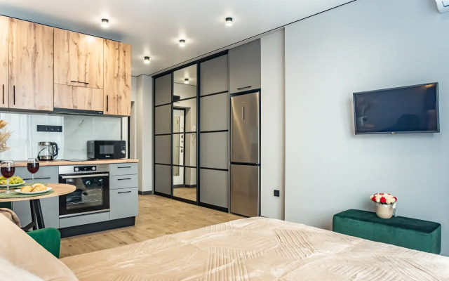 Квартира Студия Малахит в доме бизнес-класса рядом с ЦГБ