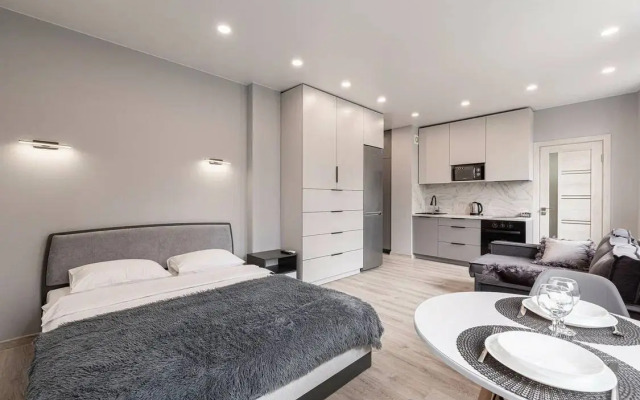 Апартаменты Дизайнерская Студия Паула с видом на парк Челюскинцев