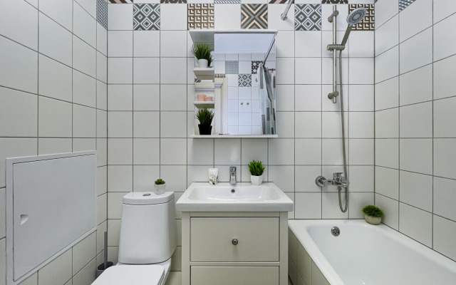 Квартира Уютная и Стильная Студия с Кондиционером в Доме Бизнес-Класса