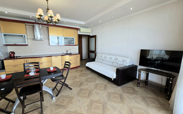 S shikarnym, panoramnym vidom na more Flat