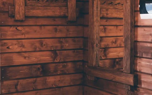 Частный дом Домик в лесу с чаном и баней