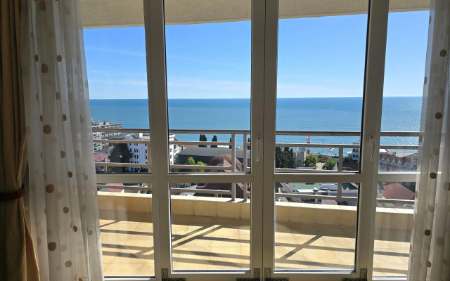 S shikarnym, panoramnym vidom na more Flat