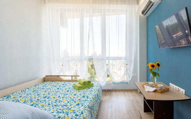 Апартаменты Романовский Lamare Двухкомнатные с  Балконом и Видом на Море