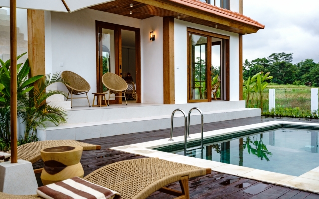 Вилла Tembaga by EVDEkimi – Designer villa with Pool and Breathtaking Rice field View – Long stay extras