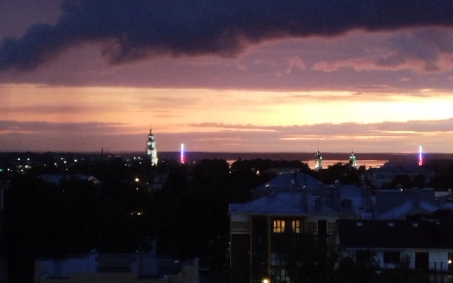 Апартаменты Двухуровневая студия с захватывающим видом на город