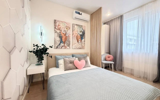 Апартаменты Делюкс с балконом Frukty Rent Однокомнатный