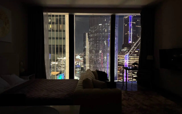 Sky Moscow City s shikarnim vidom na vse bashni Moskva city Apartments