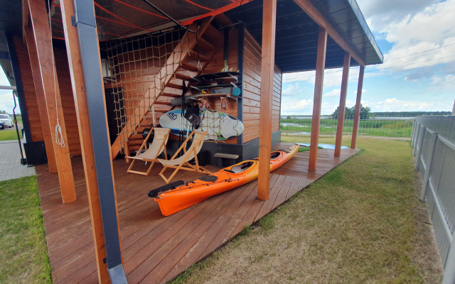Dom c saunoj na beregu Volgi Private house