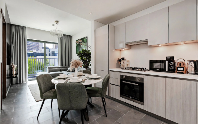 Апартаменты Вдохновляющие 1BR в Sobha Hartland