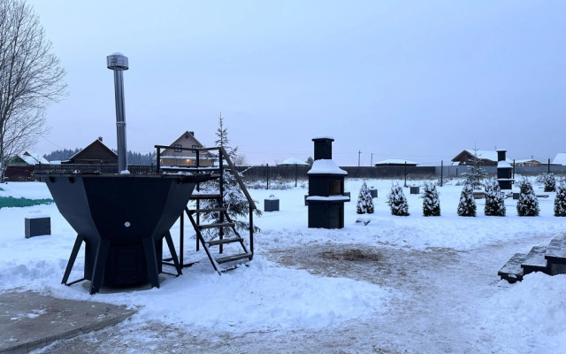 Частный Дом Барнхаус №3 с дровяной баней и горячим чаном на 7 человек