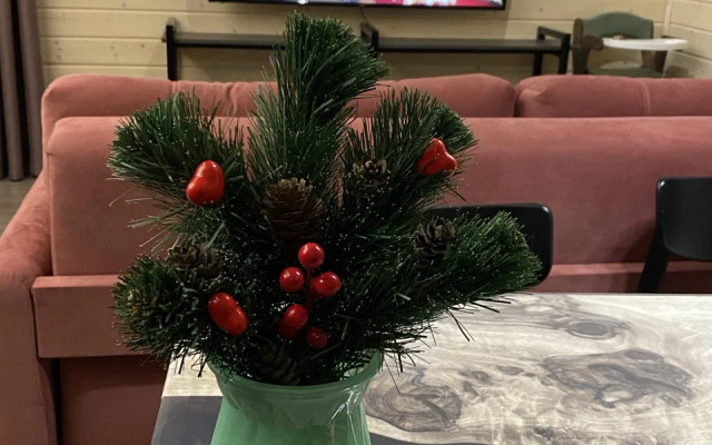 Частный дом с красивой костровой зоной