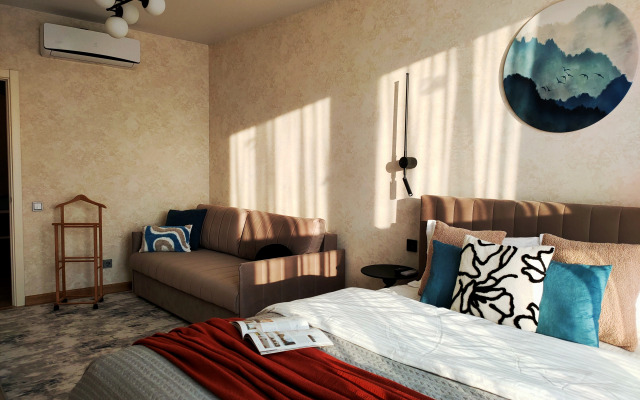 Квартира с красивой террасой на крыше дома в Белгороде