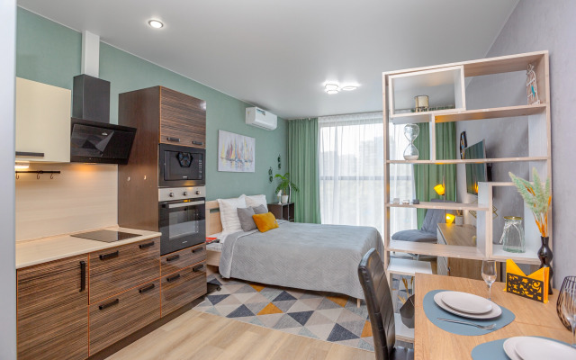 Апартаменты Mintroom с панорамными окнами в новом ЖК Оазис Русская, 95