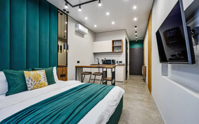 Studiya Na Shelepikhinskoy Naberezhnoy Malakhit Apartments