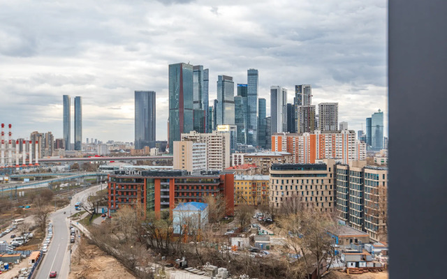 Flat Inn s vidom na Moskva-Siti na Shelepikhinskoy naberezhnoy Apartments