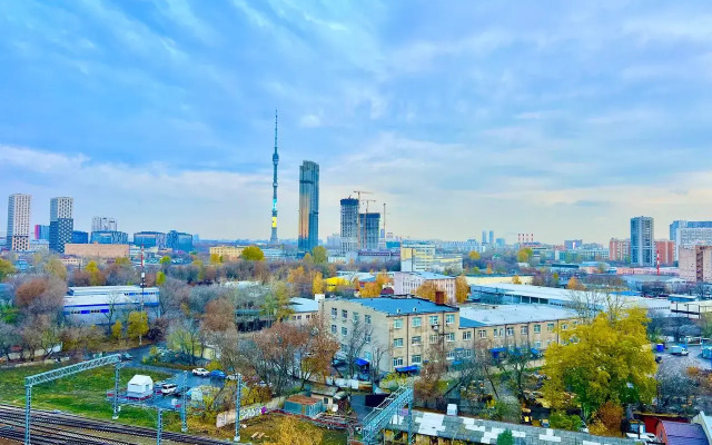 Апартаменты Двухкомнатные на высоком этаже с видом на город